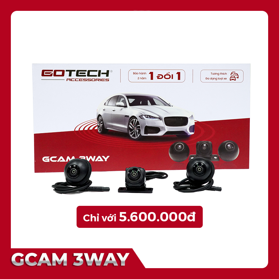  CAMERA 3 MẮT Ô TÔ GOTECH GCAM - 3WAY