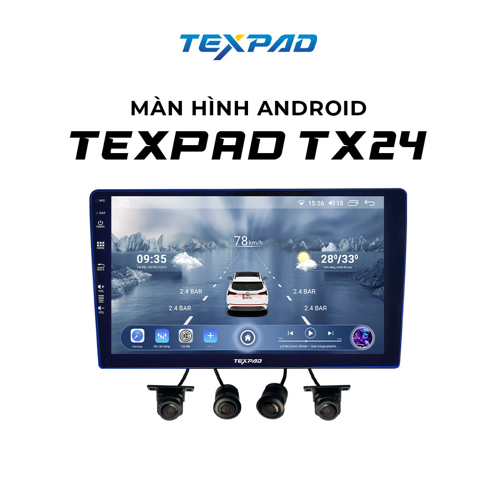 Màn hình ô tô TexPad TX24 360